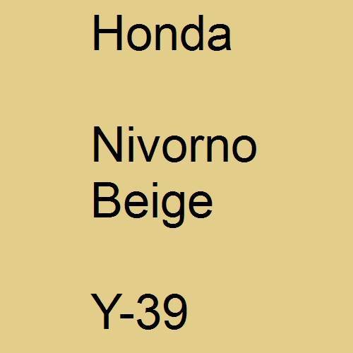 Honda, Nivorno Beige, Y-39.